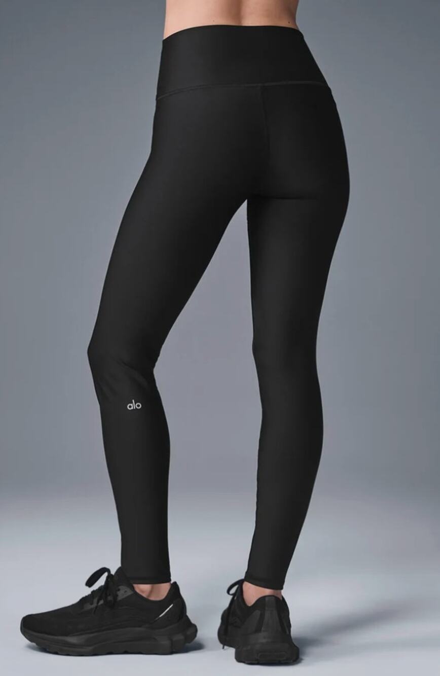 Alo Yoga Leggings Women Small Airlift High Waist Black Yoga Errands Pilates Yoga